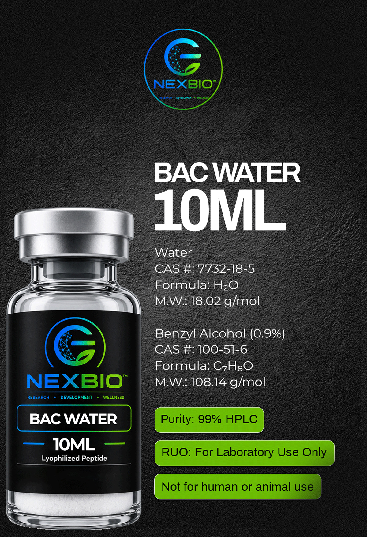 BAC Water 10ML